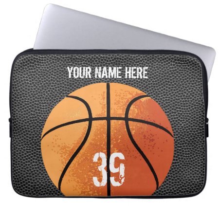 Basketball (textured) Laptop Sleeve