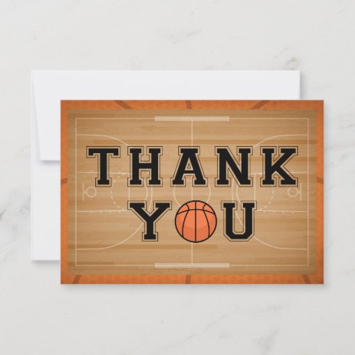 Basketball Thank You Cards Zazzle