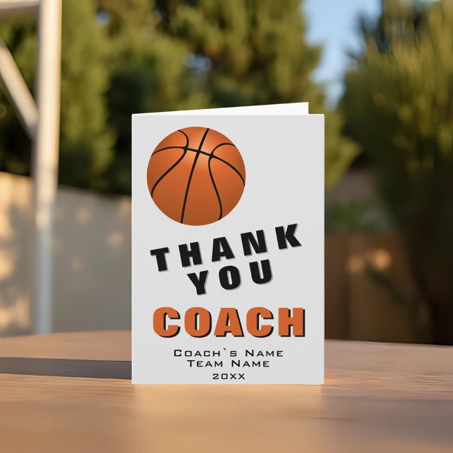 Basketball Thank you Coach Card (Creator Uploaded)
