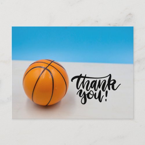 Basketball Thank you   Postcard