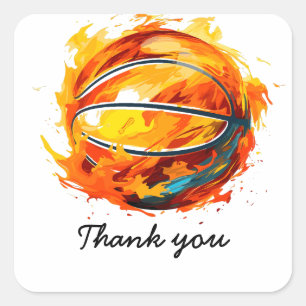 Basketball thank you Sticker