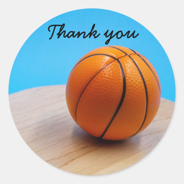 Basketball thank you  Sticker (Front)