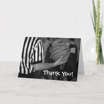 Basketball  Thank You! Thank You Card by camerabag at Zazzle