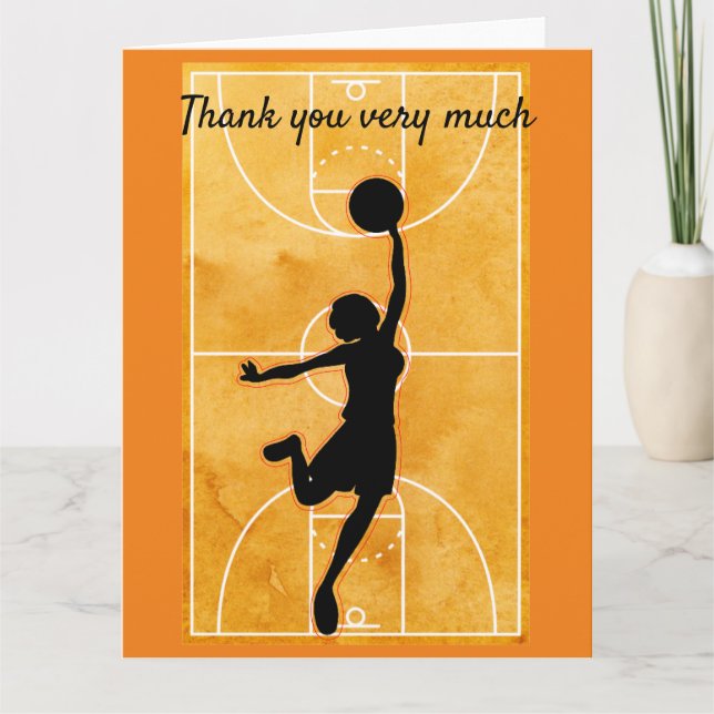 Basketball Thank you very much from Player  (Front)