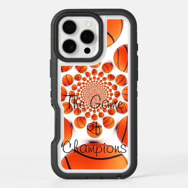 Basketball the game of Champions defend against Otterbox iPhone Case (Back)