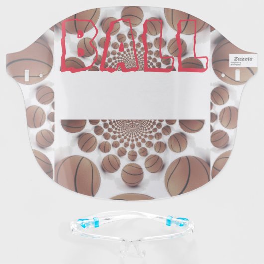 Basketball the Game of Champions Face Shield (Front w/Glasses)