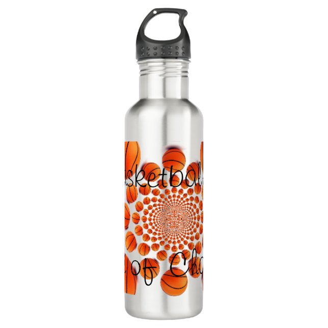 Basketball the Game of Champions Stainless Steel Water Bottle (Front)