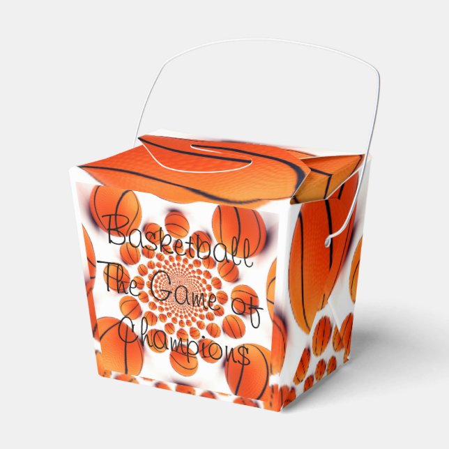 Basketball the Game of Champions Takeout Favor Box (Front Side)
