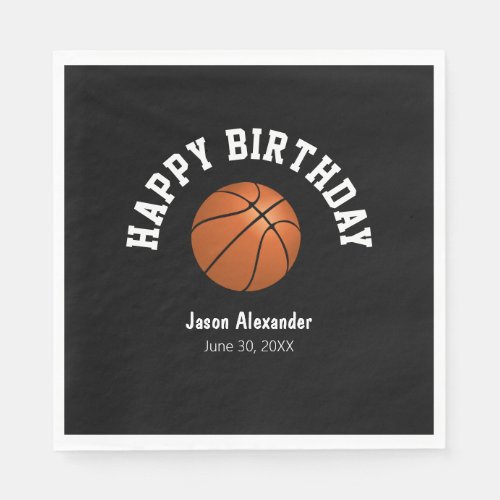 Basketball Theme Birthday Party Napkins Tableware