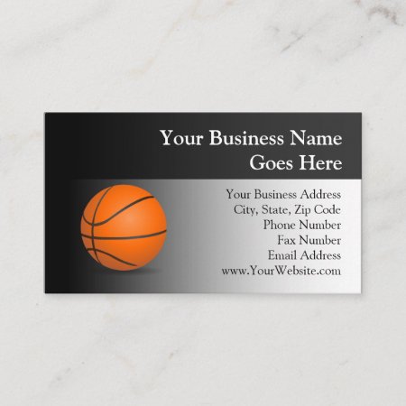 Basketball Theme Business Card