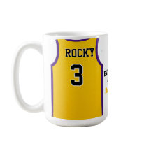 Basketball theme coffee mug