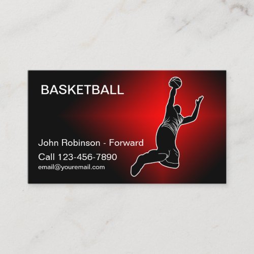 Basketball Theme Cool Business Cards