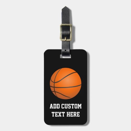Basketball Theme Luggage Tag