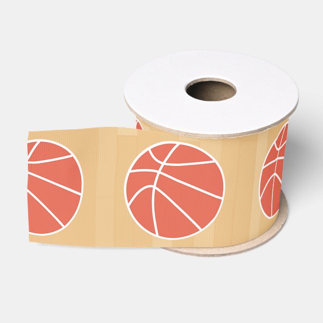 Basketball themed Birthday Party Grosgrain Ribbon (Spool)
