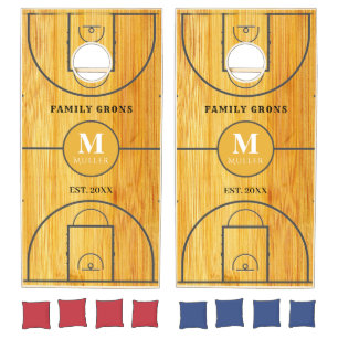 Basketball Themed Cornhole Set