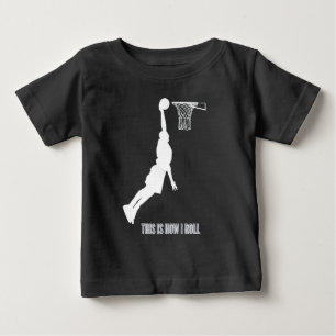 Basketball This Is How I Roll Teens Kids Boys Baby T-Shirt