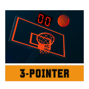 Basketball Three Point Shot Clock at Zero T-Shirt