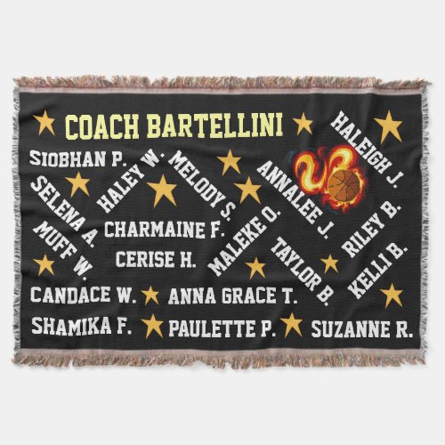 Basketball Throw Blanket