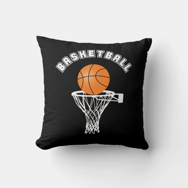 Basketball Throw Pillow (Front)
