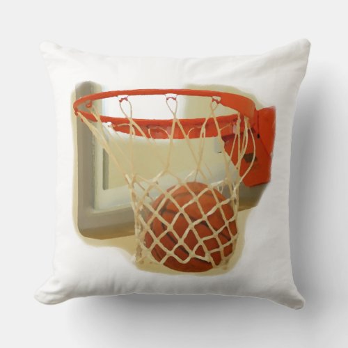 Basketball Throw Pillow