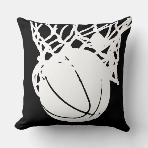 Basketball Throw Pillow