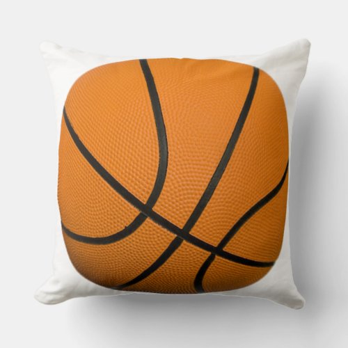 Basketball Throw Pillow