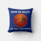 Basketball Throw Pillows Your Colors 3 Text Boxes