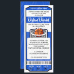 BASKETBALL TICKET Bar Bat Mitzvah Invitation<br><div class="desc">Email me requests at marlalove@hotmail.com</div>