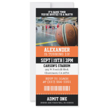 Basketball Ticket Birthday