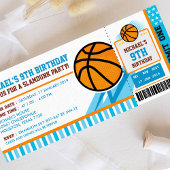 Basketball Ticket Pass Birthday Invitation