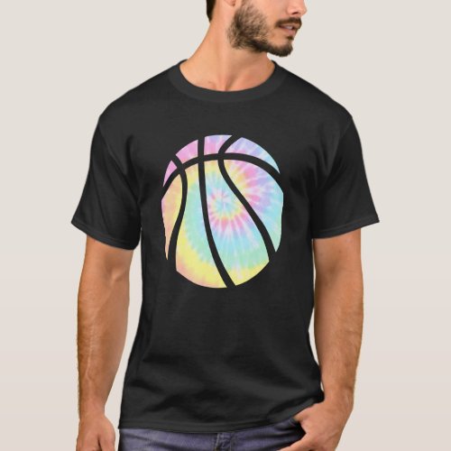 Basketball Tie Dye Rainbow Kids Boys Teenage Men G T_Shirt