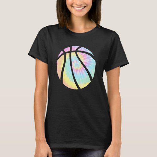 Basketball Tie Dye Rainbow Kids Boys Teenage Men G T_Shirt