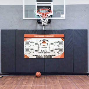 Basketball Tournament Brackets Banner