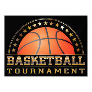 Basketball Tournament Invitations Zazzle Basketball Tournament Invitation