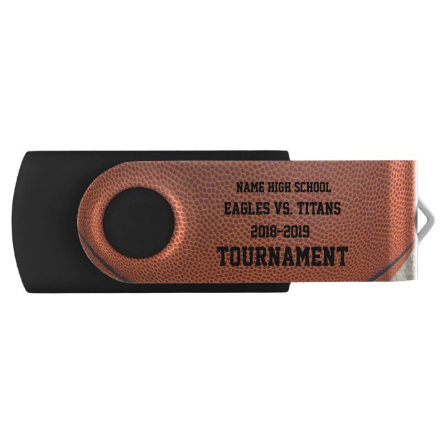 Basketball Tournament Photos USB USB Flash Drive (Front)