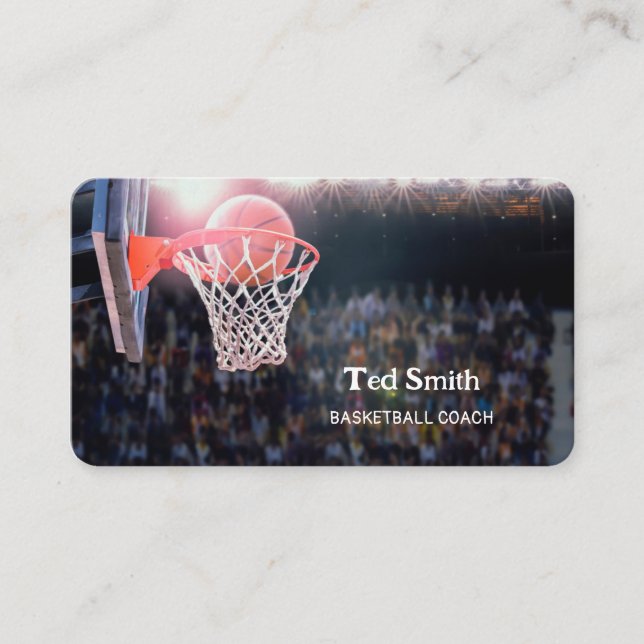 Basketball Trainer Business Card (Front)