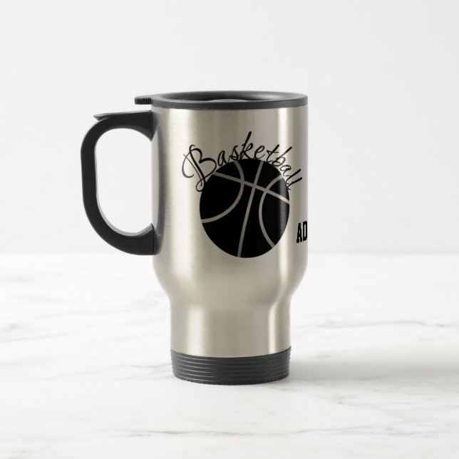 Basketball Travel Mug (Left)