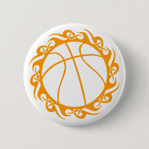 basketball. tribal. button