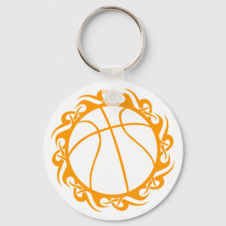 basketball. tribal. keychain