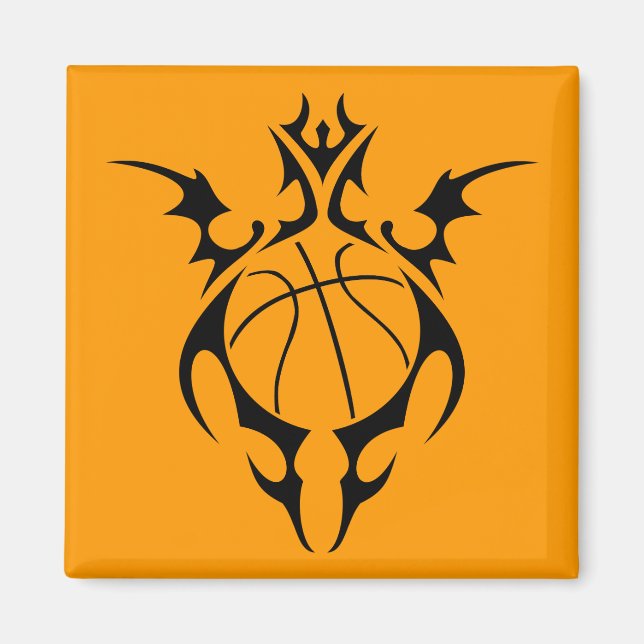 basketball. tribal. magnet (Front)