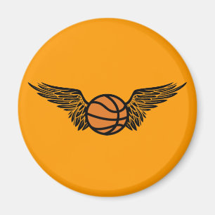 basketball. tribal. magnet