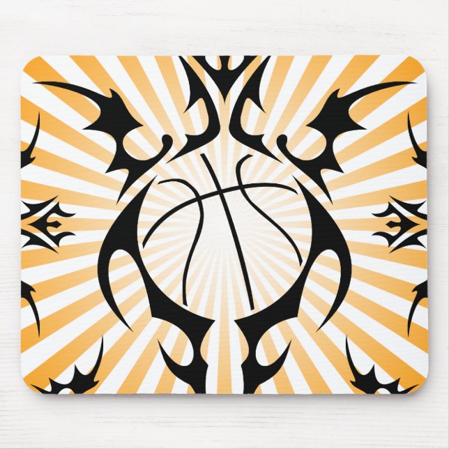 basketball. tribal. mouse pad (Front)
