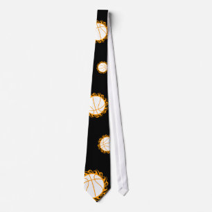 basketball. tribal. neck tie