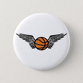 Basketball. Tribal. Pinback Button by asyrum at Zazzle