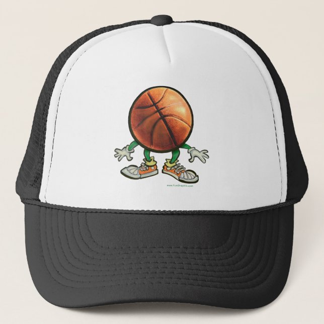 Basketball Trucker Hat (Front)