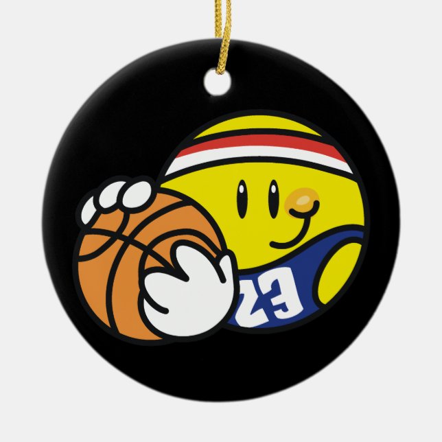 Basketball Tshirts and Gifts Ceramic Ornament (Front)