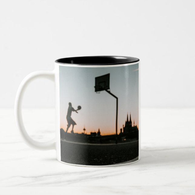 Basketball Two-Tone Coffee Mug (Left)