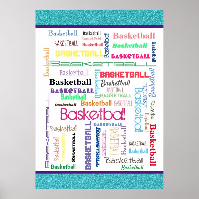 Basketball Typography Poster (Front)