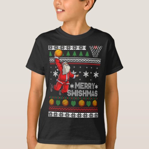 Basketball Ugly Christmas Sweater Xmas Funny Dunki