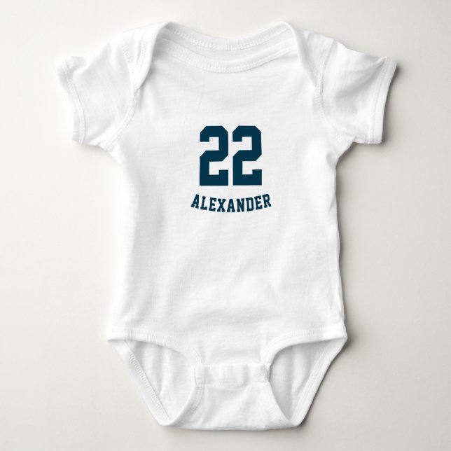 Basketball Uniform Baby Sport Bodysuit (Front)